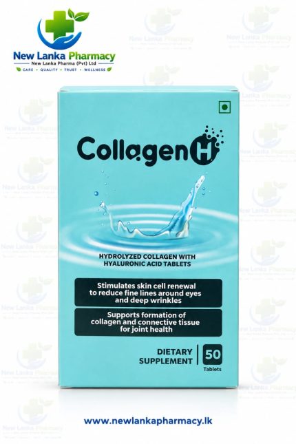 COLLAGEN H Hydrolyzed Collagen with Hyaluronic Acid – 50 Tablets