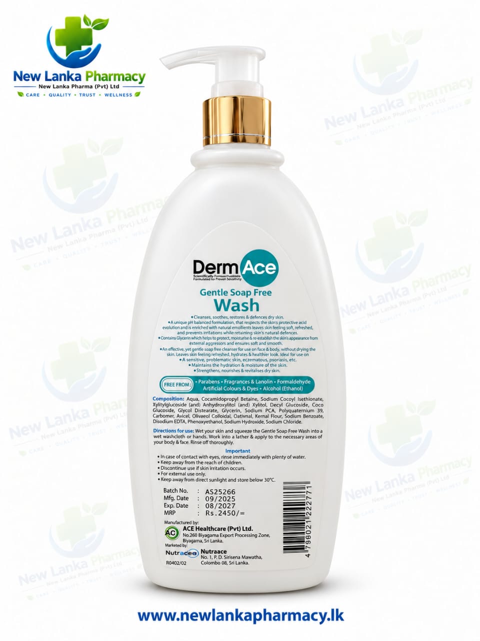 DERMACE Hair and Scalp Shampoo – 475 ml 1