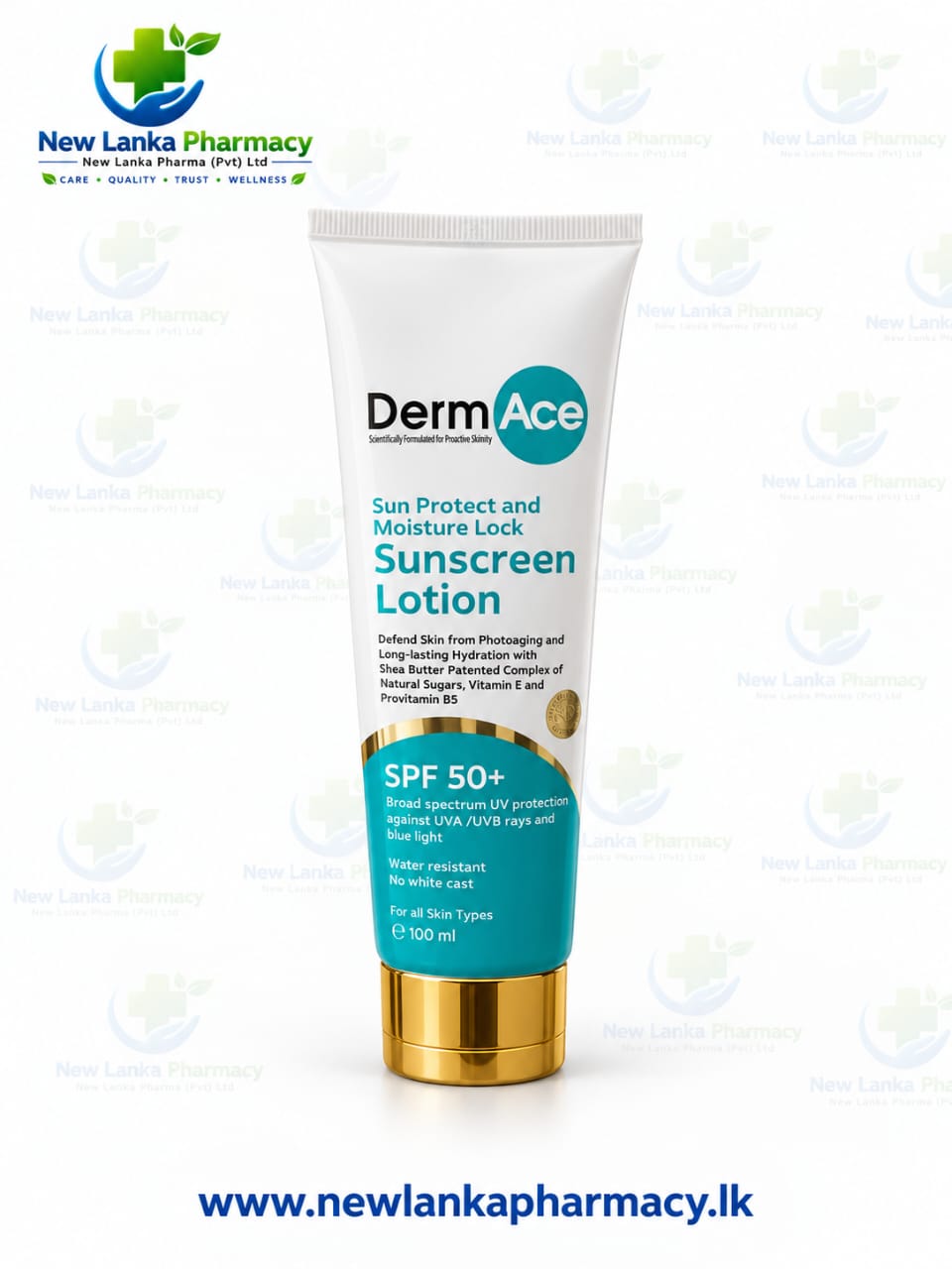 DERMACE Sun Protect and Moisture Lock Sunscreen Lotion SPF 50+ – 100 ml
