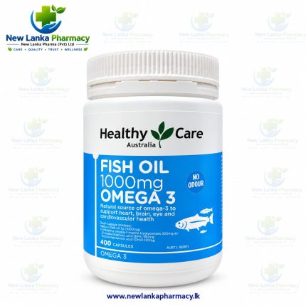 HEALTHY CARE  Fish Oil 1000 mg Omega 3 – 400 Capsules