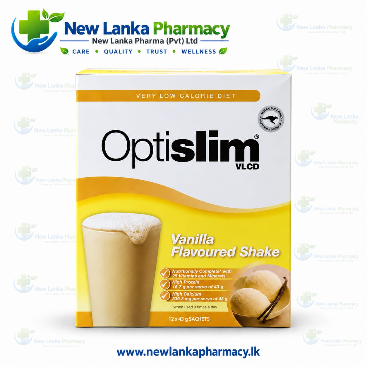 OPTISLIM VLCD Vanilla Flavoured Shake